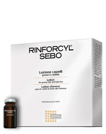 Rinforcyl Sebo lotion for greasy hair and hair loss
